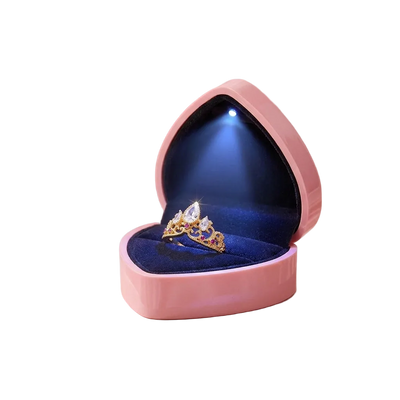 (LED) Heart Jewelry Case