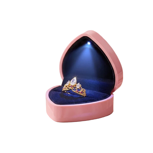 (LED) Heart Jewelry Case