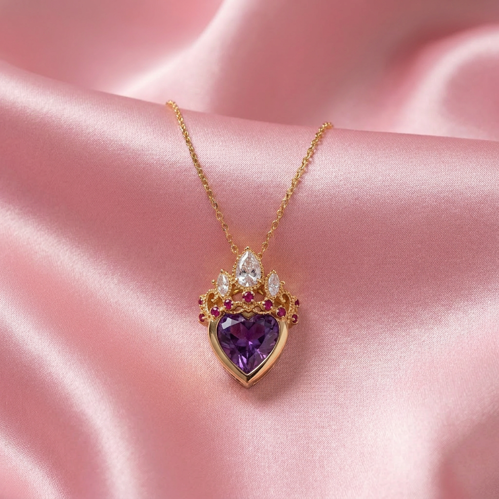 Rapunzel Necklace + 1 (LED) Heart Jewelry Case
